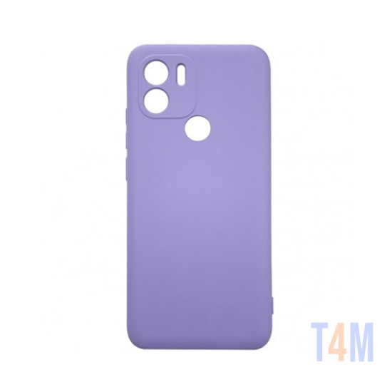 Funda de Silicona con Marco de Cámara para Xiaomi Redmi A1 Plus Púrpura